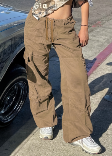 MOMO Slouched Cargo Pants with Drawstring