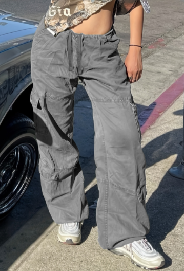 MOMO Slouched Cargo Pants with Drawstring