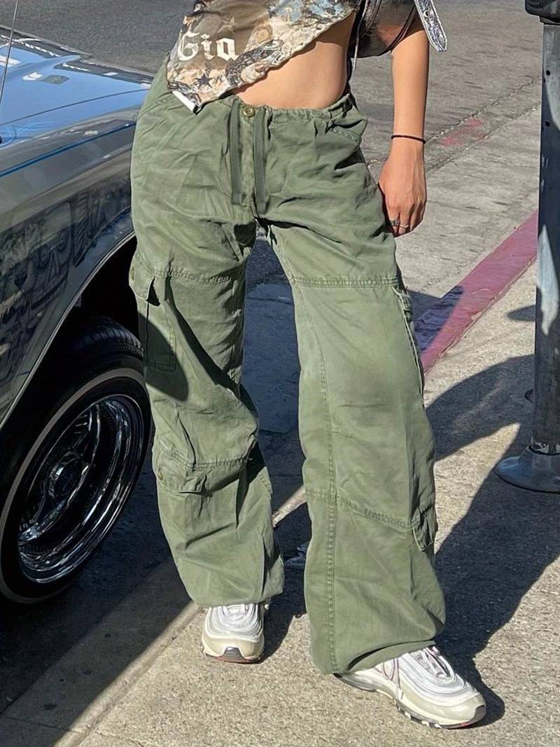MOMO Slouched Cargo Pants with Drawstring